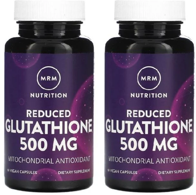 MRM 뉴트리션 환원형 글루타치온 500mg 베지 캡슐 60정, MRM Nutrition, Reduced Glutath, 2개 - 쿠팡
