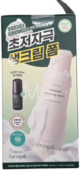 이너생각 여성청결제 밸런싱 페미닌 휩드워시 150ml+포밍워시 30ml, 1개, 150ml