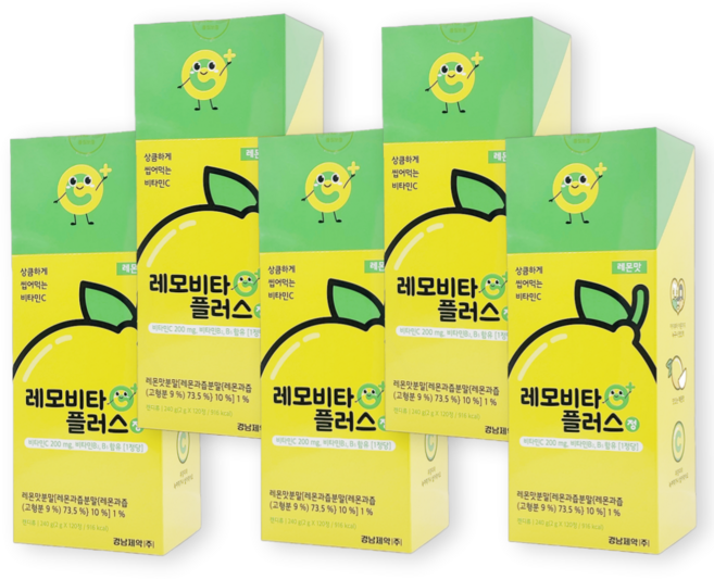 경남 레모비타플러스 비타민C 레몬맛 120정X5박스, 120정, 5개