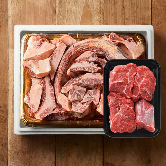 [횡성한우명가]일품 꼬리반골+사태 / 4.56kg, 없음