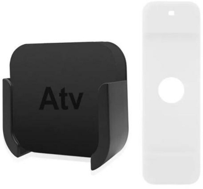 애플 TV 4K 4 세대 5 세대용 리모컨 실리콘 보호 케이스 스킨 미디어 플레이어 벽걸이 브래킷 스탠드 크래들 홀더