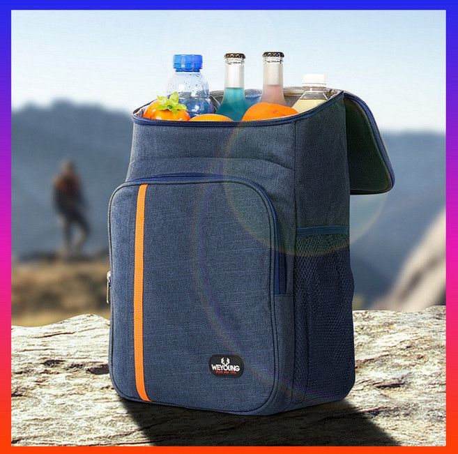 아웃도어 보냉 가방 쿨러 백팩, 블랙, 1개