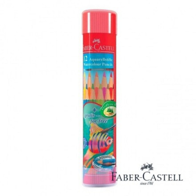 Faber-Castell 輝柏 兒童水性彩色鉛筆, 1個, 12色