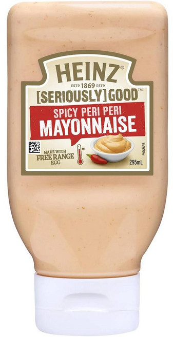 호주 하인즈 Heinz Spicy Peri Peri Mayo 스파이시 페리 페리 마요네즈, 295ml, 2개
