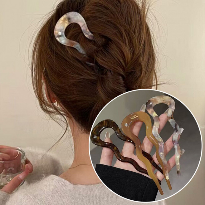 ZMBIRD 올림머리 u자 헤어 비녀핀 데일리 심플 3종세트 N1281