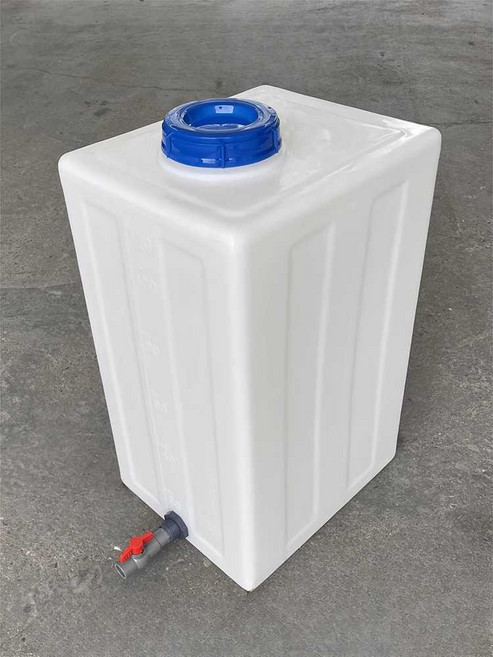 사각형 물탱크 직사각형 플라스틱 드럼통 농업 농사, 1개, 수직 100L 내뚜껑