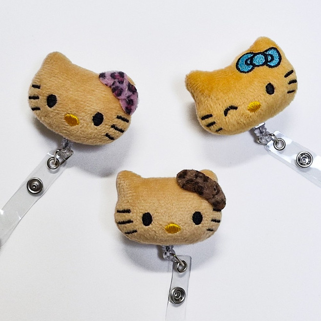 간호사 테이프걸이 릴홀더 태닝 키티 인형 캐릭터, 1개, 핑크호피_태닝키티