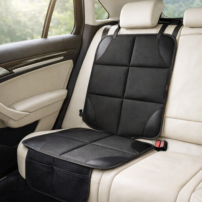 나너마켓 논슬립 오염방지 카시트 보호매트, 1개, 블랙