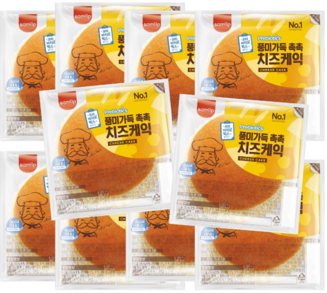 삼립 풍미가득촉촉치즈케익 95g, 10개