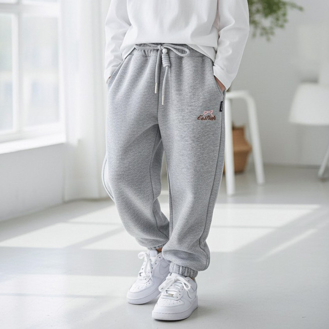 달콩슈 여아용 러블리 캐주얼 9부 조거 팬츠 트레이닝 바지 유아 DKW142