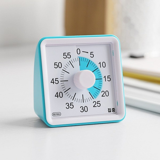 공부 게임 회의 시계 학습 FOCUS 초효율 헬스 보이는 타아미 TIMER 시간관리, 1개, 레드