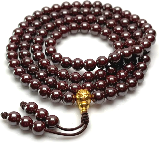 오지끄 O.JIK 불교 복 팔찌 원광 합장주 경면주사 108염주 소원성취, 1개, 원광주사 108염주 6mm