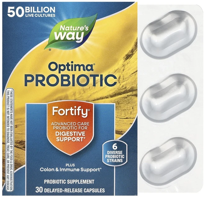 몸관리하세요 겨울입니다 Nature's Way Optima® 프로바이오틱 Fortify® 지연 방출 캡슐 30정 특별관리진행, NaturesWayOptima프로바이오틱Fortify지, 1개 - 쿠팡