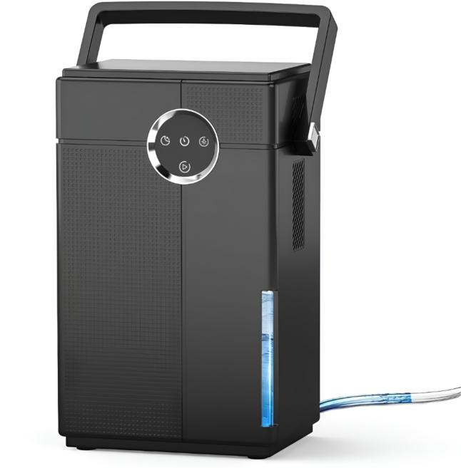 이스턴 [3.5L 대용량] 듀얼 반도체 저소음 미니 제습기 (1.2L 강력제습/자동배수/터보모드), 블랙