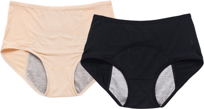 1+1 위생팬티 샘방지 하이웨스트 생리 방수 생리팬티 빅사이즈