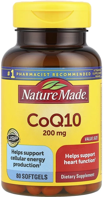 새해 첫좋은선물 Nature Made CoQ10 200mg 소프트젤 80정 제대로 할인합니다, NatureMadeCoQ10200mg소프트젤80정, 1개 - 쿠팡