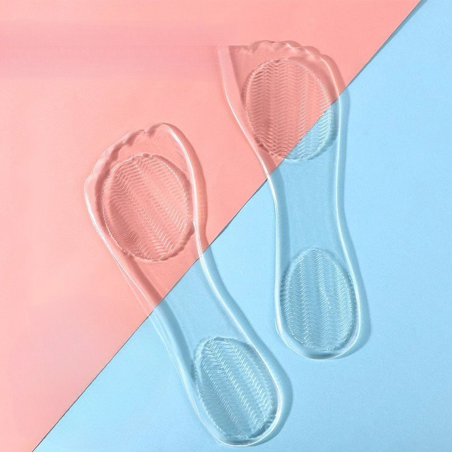 해피유통 샌들 7부 실리콘 깔창 여자 여름 얇은 통증 방지 및 충격 완화 힐 미끄럼 방지 깔창 mgy, [3 쌍] F, 230, 1개