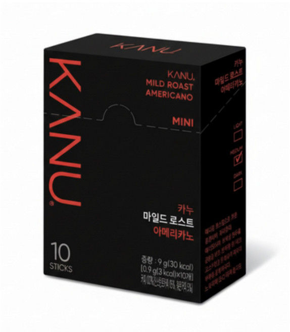 카누 콜롬비아 블렌드 마일드 로스트 아메리카노 원두커피믹스, 900mg, 10개입, 5개