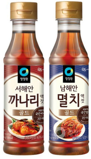 청정원 까나리 액젓 500g 1개 + 멸치액젓 500g 1개, 1세트