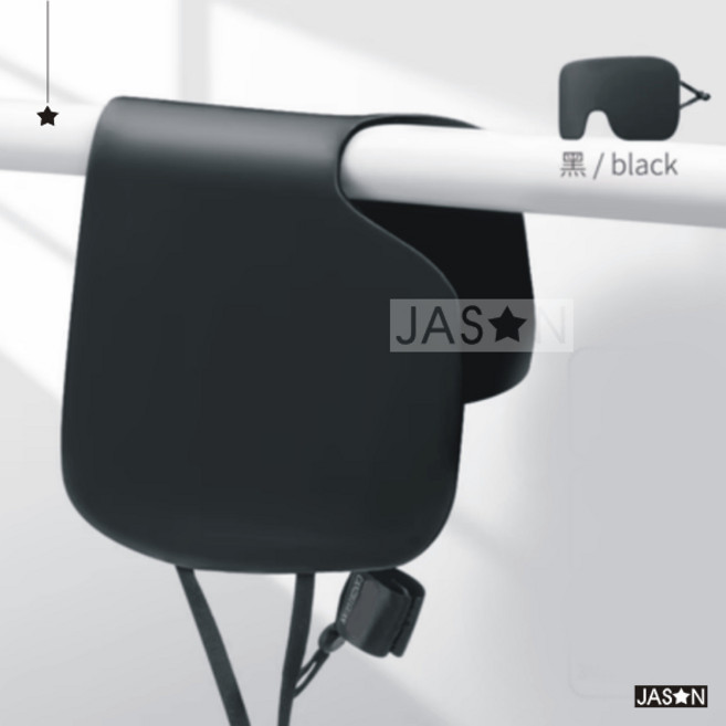 JAS★N 雙面超薄蠶絲眼罩 靜謐黑 輕柔透氣無壓感