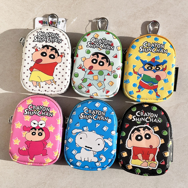 짱구는 못말려 정품 미니 파우치 에어팟 파우치 키링 가방고리 동전지갑 (데이데이)