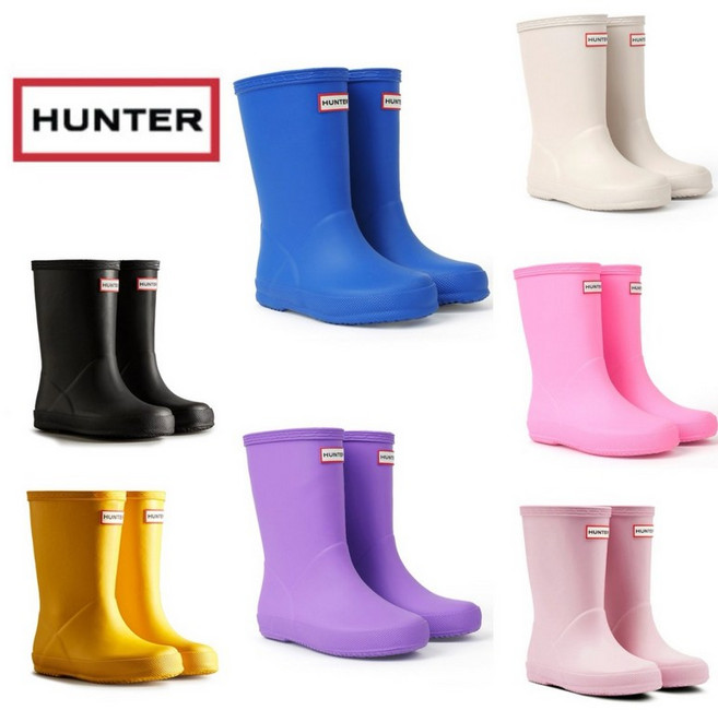 [백화점매장 정품] 헌터 레인부츠 [키즈] HUNTER 24년 레인 부츠 퍼스트 클래식 HTKCE2TSFK11 -KFT5094RMA 예쁜 트렌디한
