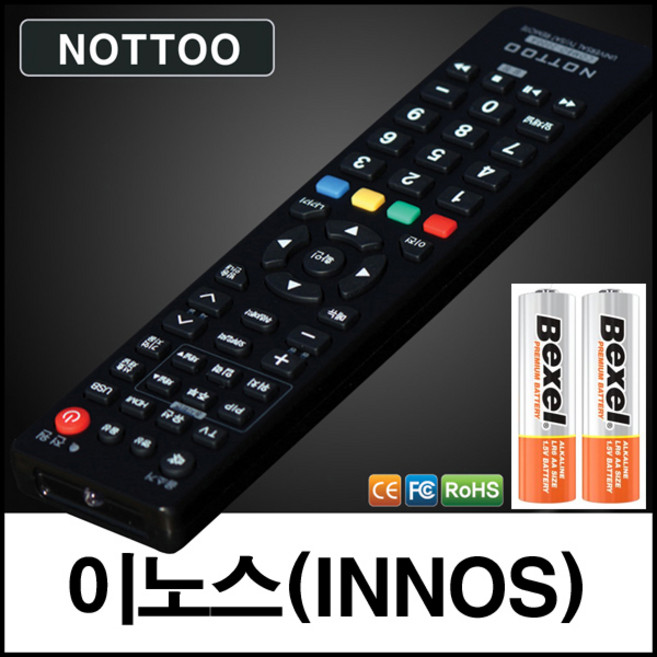 이노스 (INNOS) TV리모컨+알카라인건전지, CB213AA12, 1개