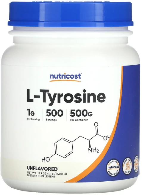 새해 첫좋은선물 Nutricost l-타이로신 무맛 500g(17.9oz) 제대로 할인합니다, Nutricost l타이로신 무맛 500g179oz, 500g, 1개 - 쿠팡