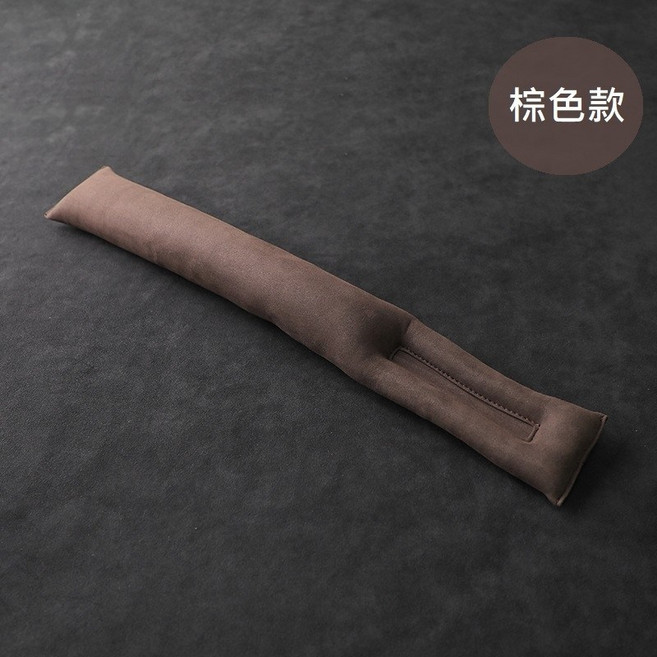 麂皮汽車座椅縫隙條 - 車用防漏條/椅縫塞, 1個, 麂皮座椅縫隙條 -【棕色1個】, 棕色