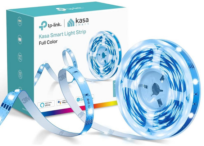 카사 스마트 LED 라이트 스트립 16.4피트 WiFi 알렉사 홈 스마트싱스 고휘도 1 600만, Multicolor, 16.4 Ft