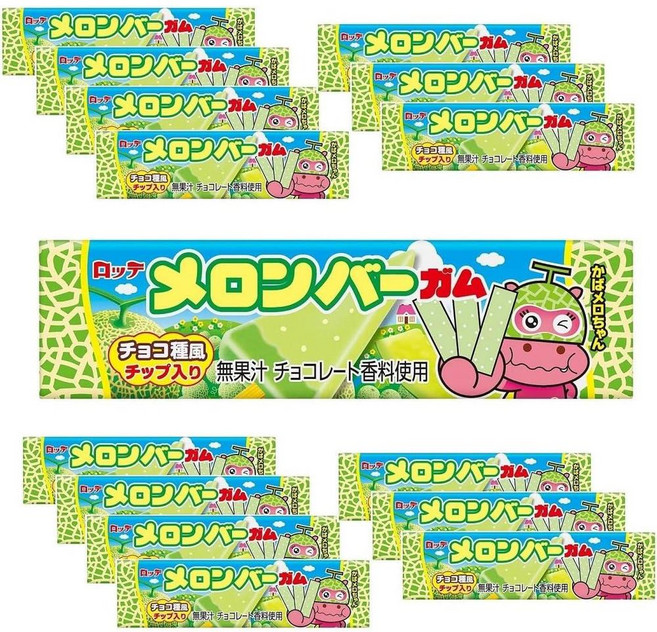 스이카바 멜론바 껌 9개입, 15개