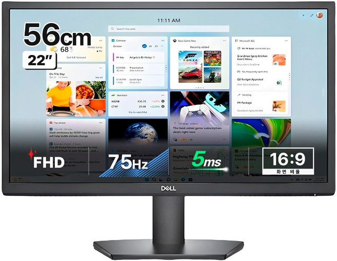 델 FHD 모니터, 55.485cm, SE2225H