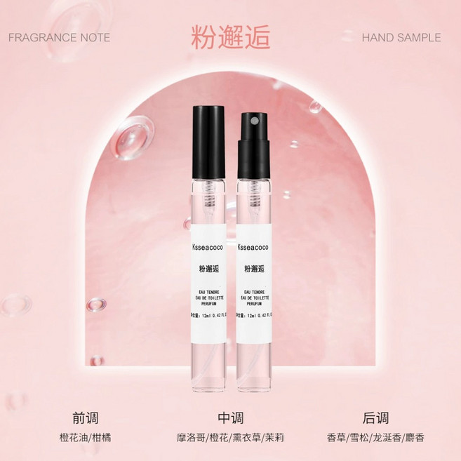 香水隨身瓶 翻轉巴黎花漾甜心香水噴霧, 1個, ksseacoco粉邂逅, 12ml