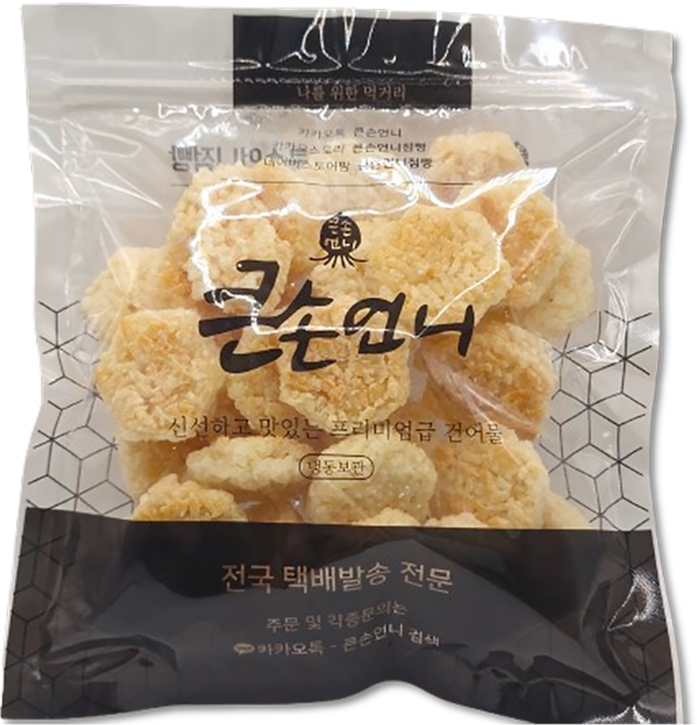 1+1 100% 쌀로 만든 바삭한 영양 간식 달콤 바삭 누룽지, 2개, 200g