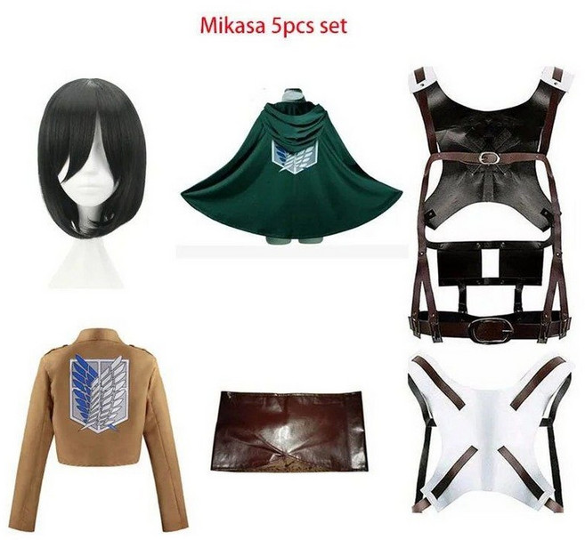 진격의거인 조사병단코스프레 진격의거인굿즈 리바이 에렌 미사카