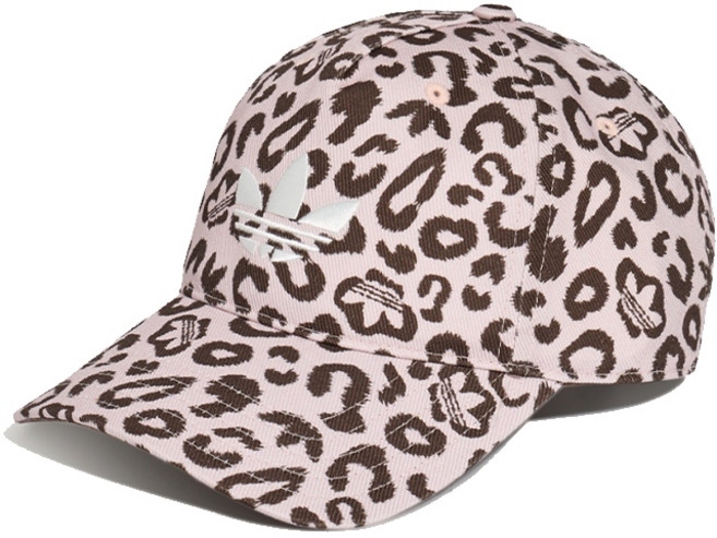 ADIDAS 女 LEOPARD CAP 運動帽, 1個, LC8240(豹紋粉),W, 豹紋粉