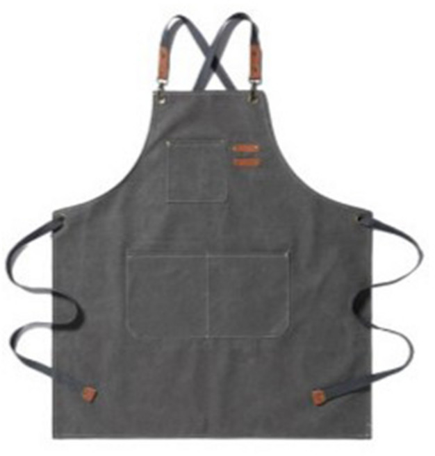 다다 캔버스 공방 바리스타 방수 다용도 전문가앞치마, 1-1 그레이