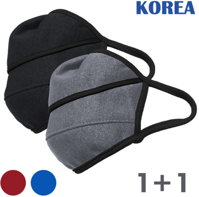 기모 겨울 방한마스크 1+1 보온 안면 MASK