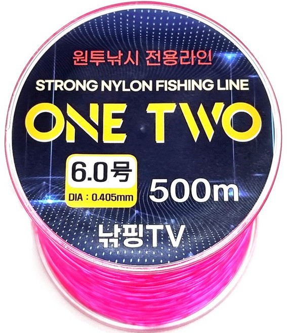 [낚핑TV] 낚핑TV 원투낚시전용라인 6호-실전 낚시유튜브 '낚핑TV'검증, 1개, 핫핑크