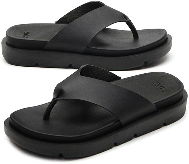 SDM 버스킹 4.5cm 키높이 남녀공용 커플 이중쿠션 쪼리 슬리퍼