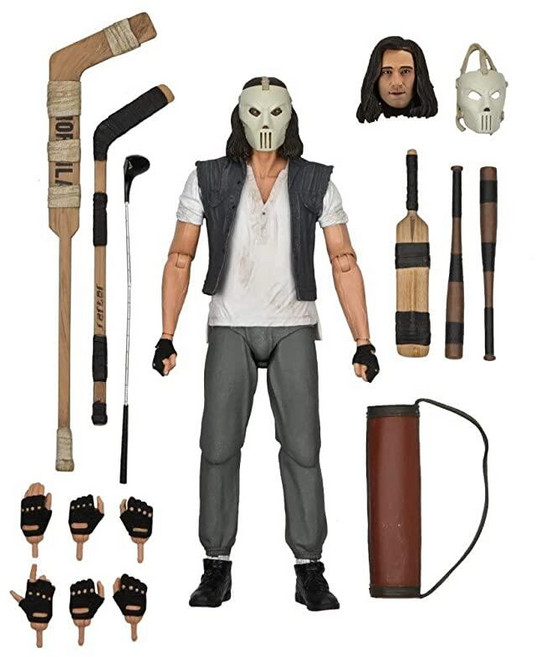 미국출고 평점4.5+ 179134 네카 NECA - 십대 돌연변이 닌자 거북이 1990 영화 17.8cm(7인치) 스케일 얼티밋 케이시 존스 액션 피규어, 미국출고 평점4.5+ 179134 네카 NECA - 십