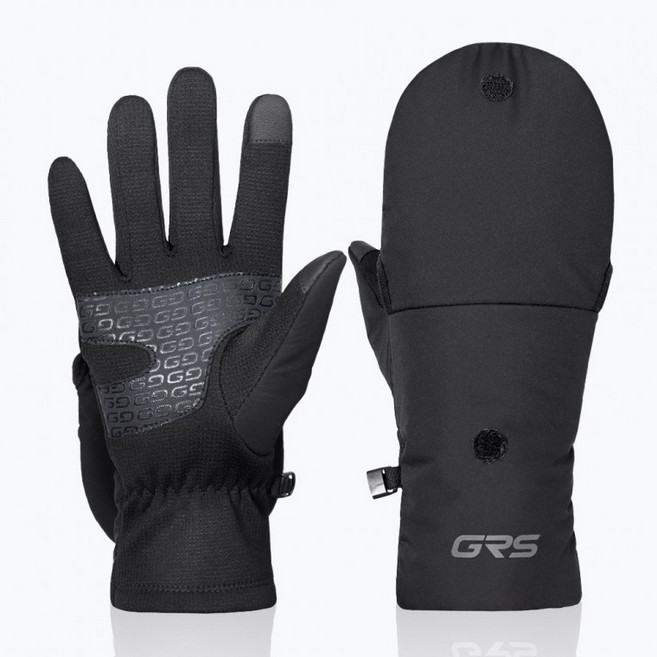 핑거커버 벙어리 장갑 세트 발열 방한 스키 보드 등산 겨울 보온장갑, 핑거커버 벙어리장갑 - M, 1개