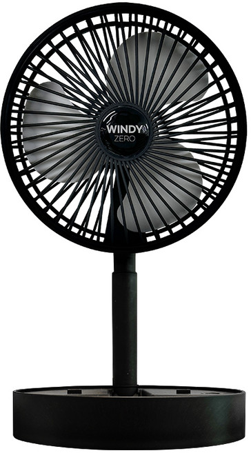 무선 선풍기 접이식 탁상용 높이 조절 BLDC 서큘레이터, 블랙