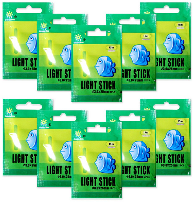 3mm 찌용 다용도 케미라이트 낚시 야광케미 2개입 10봉1세트, 1개