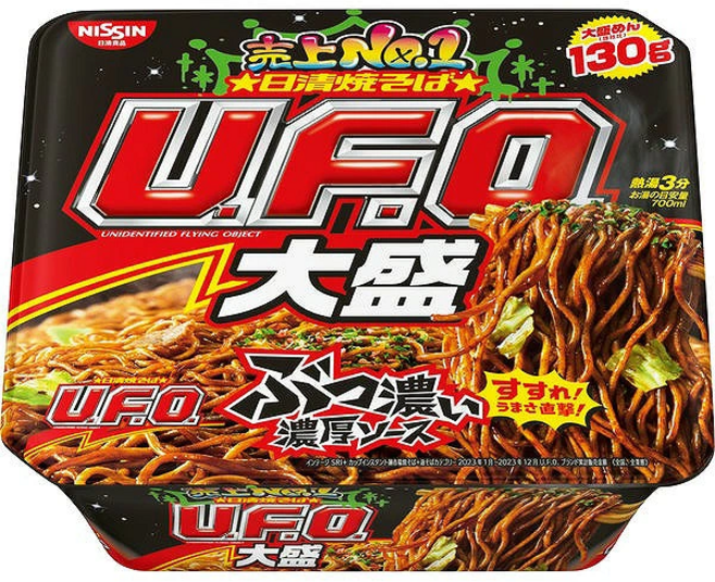 닛신 일본 컵라면 야키소바 UFO 대용량 167g, 12개