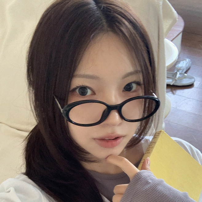 블루씨티 모어 오벌 빈티지 라운드 컬러 뿔테 안경