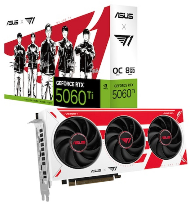 ASUS 지포스 RTX 5060 Ti OC D7 8GB T1 Edition 인텍앤컴퍼니