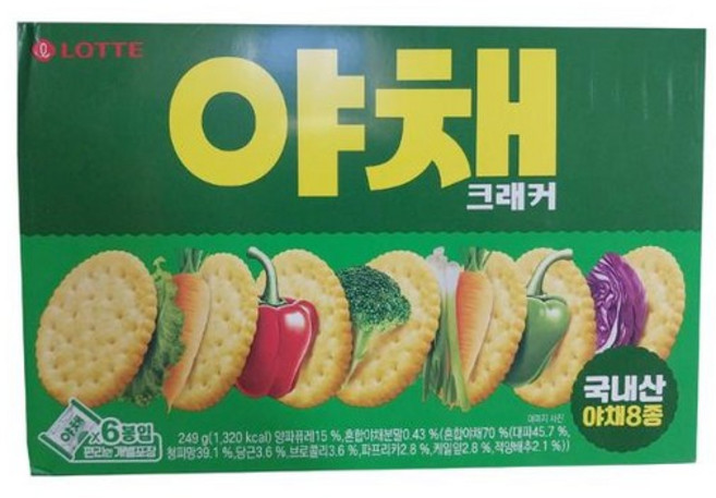 롯데 야채크래커 249g, 없음, 상세설명 참조, 없음