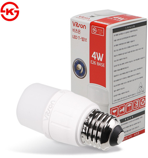 비츠온 LED 전구 T벌브 4W 빔스틱 램프, 5개, 전구색