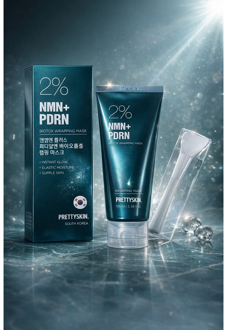 PRETTYSKIN 2% NMN PDRN 韓國撕拉面膜 緊緻保濕 亮澤修護, 1個